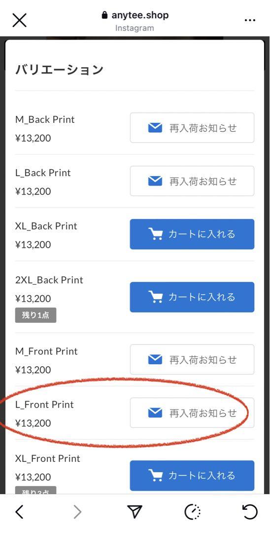 新品•未使用　anytee Financial Independent ロンT