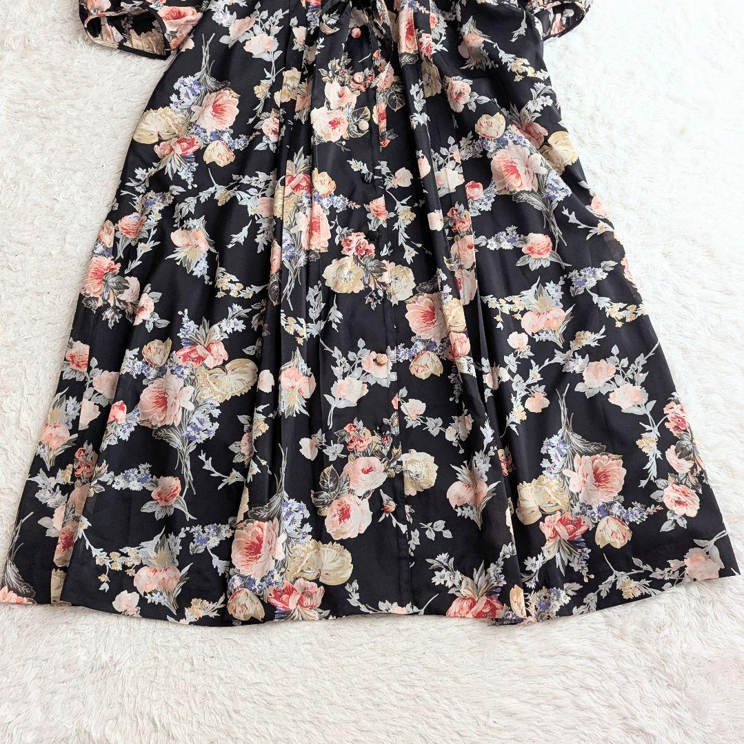美品◎インゲボルグ マキシ丈ワンピース 花柄 洗える 近年モデル