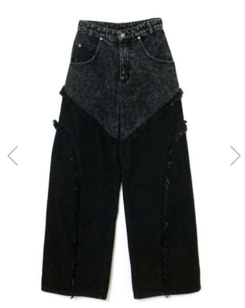 melt the lady switched denim pants melt the lady switched denim pants