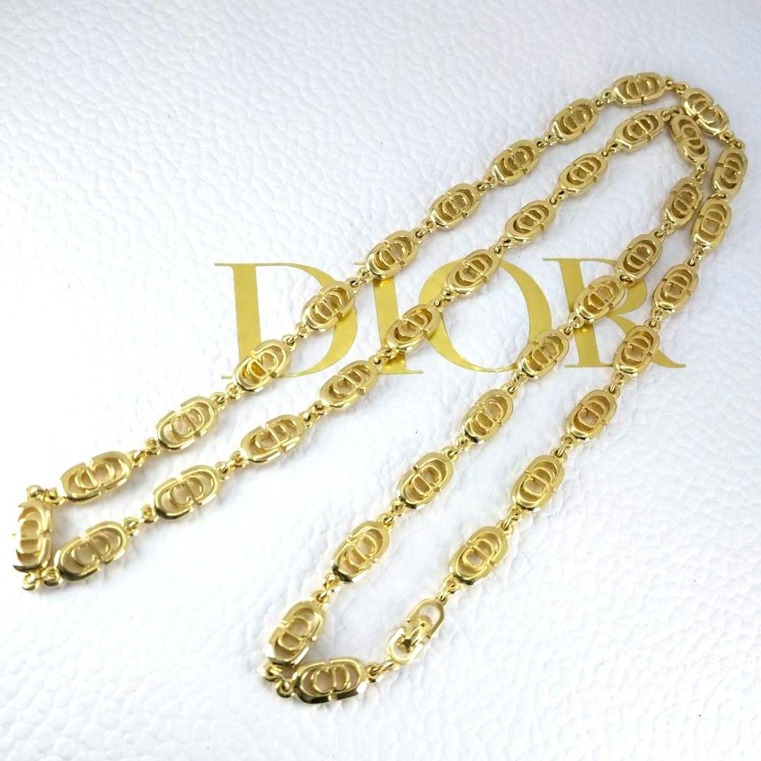 ★在庫処分★【Dior】CD　ロゴ　フル　ゴールドカラー　ネックレス　1692