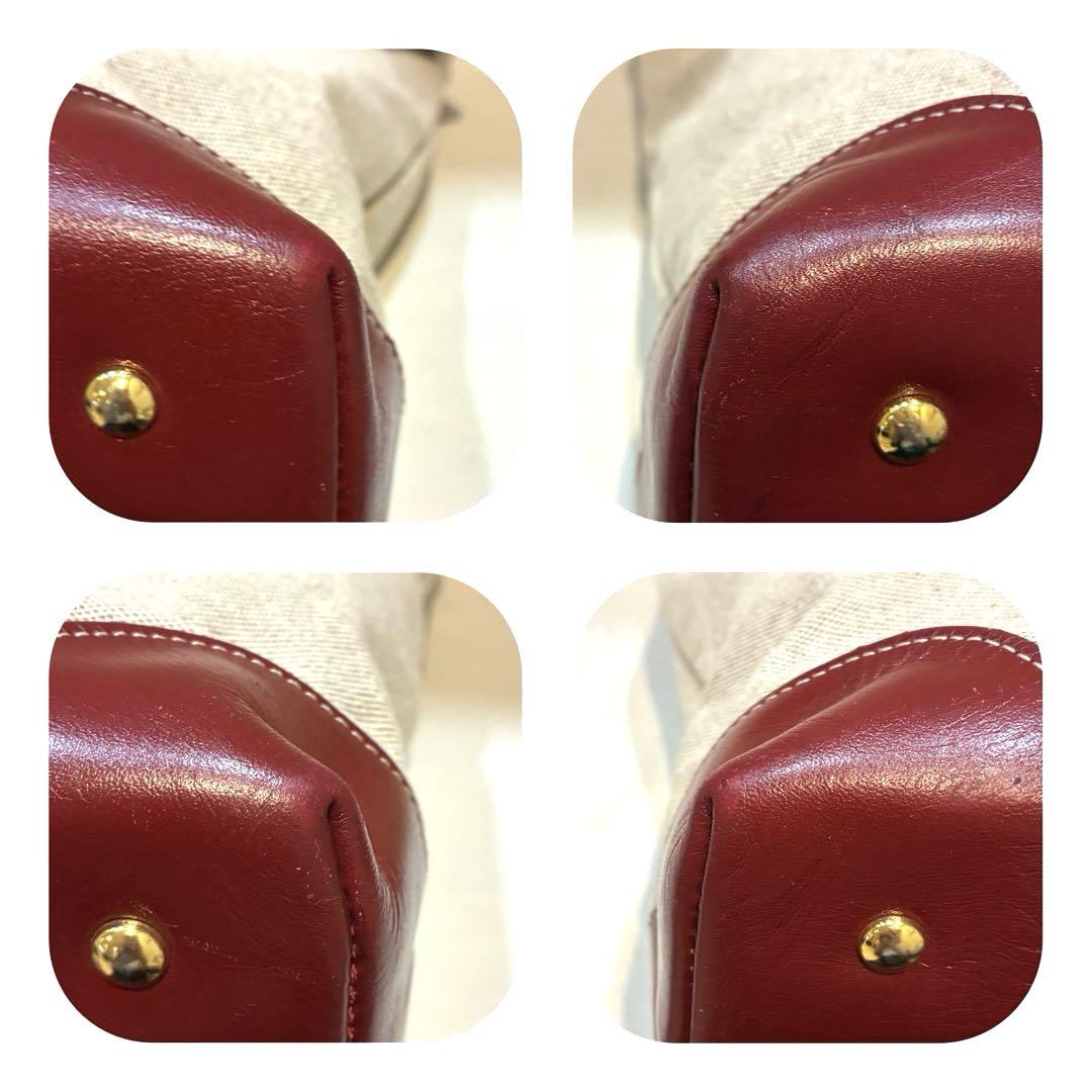 美品】Kitamura キャンバス×レザー トートバッグ ベージュ