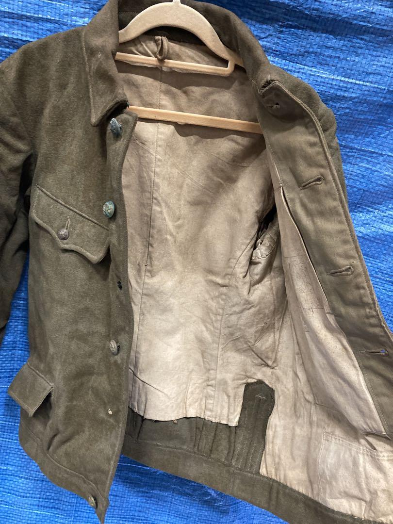 希少 当時実用物 旧日本軍 軍服 三式 中号 昭和十八年 桜紋ボタン 将校 陸軍