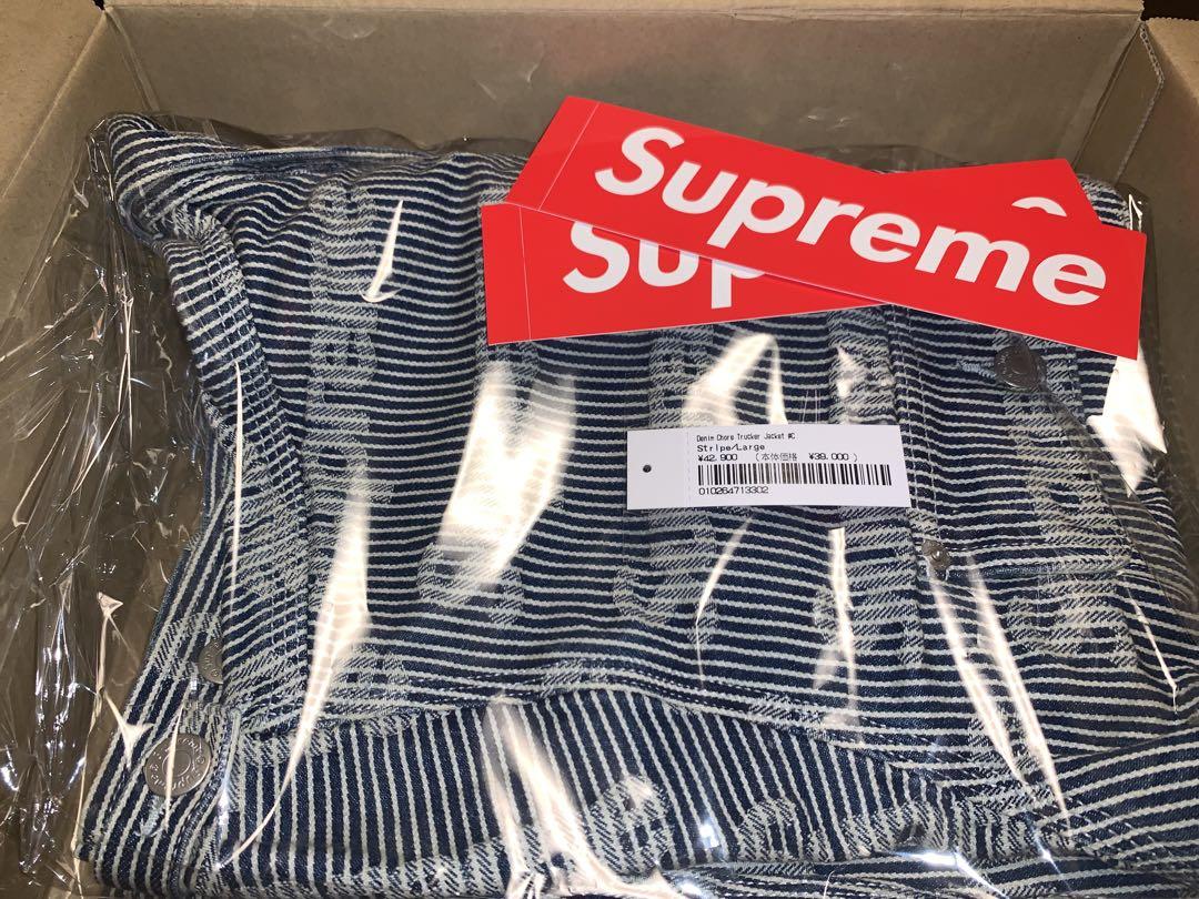 ジャケット・アウター Supreme Denim Chore Trucker Jacket L