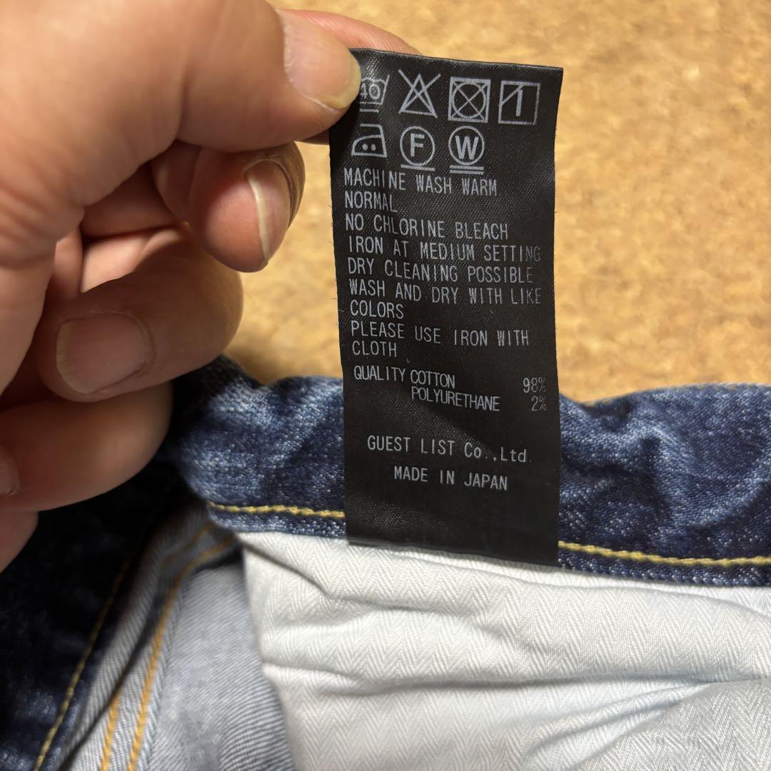 【新品未使用タグ付】レッドカード REDCARD リズム テーパード W32