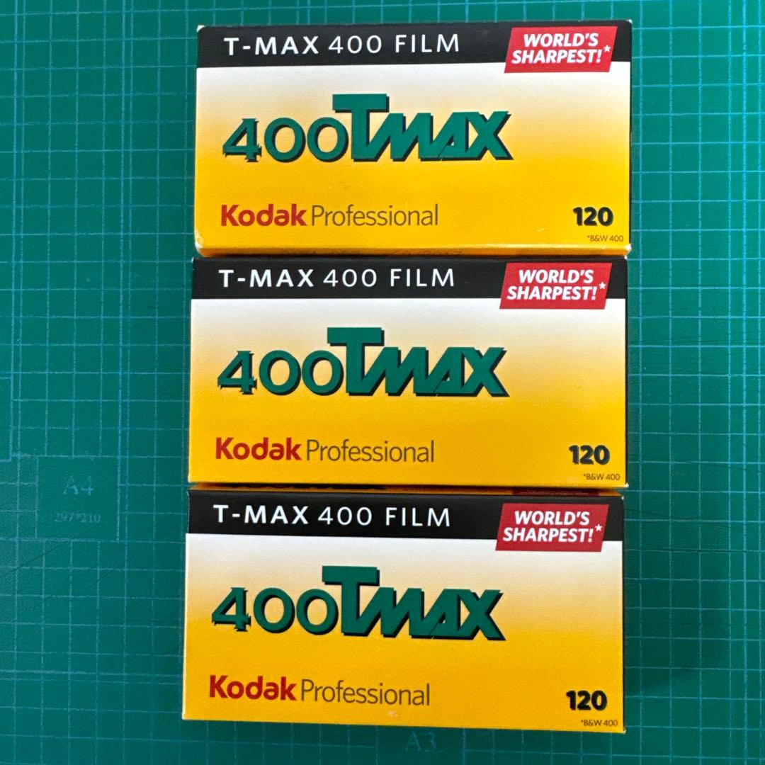 Kodak T-MAX 400 Film 120フィルム 3箱 15本KODAK