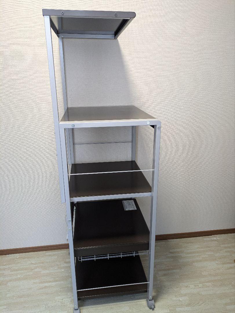 エムケー精工　レンジ台４段　ORH−202　ブラウン