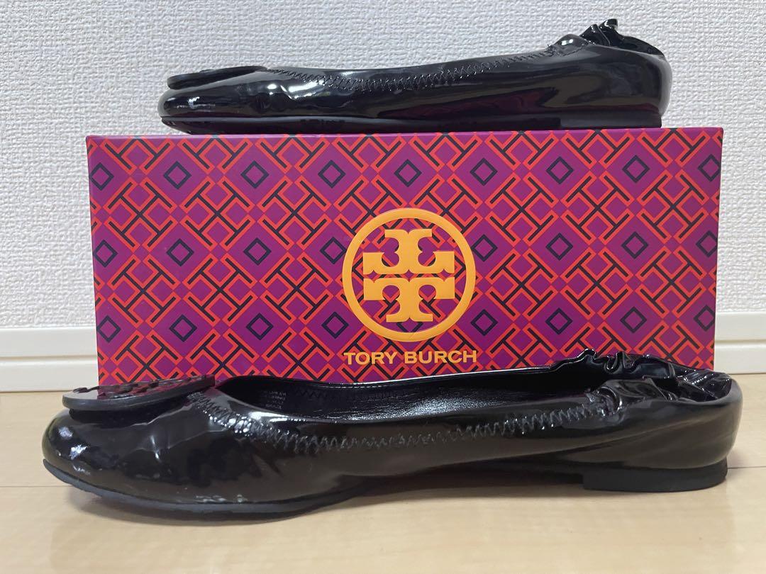 【美品】トリーバーチ　エナメル バレエシューズ