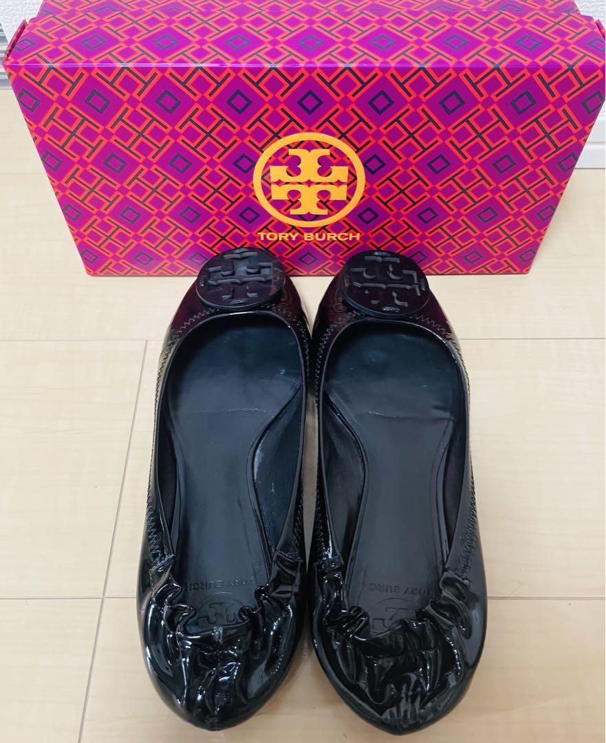 【美品】トリーバーチ　エナメル バレエシューズ