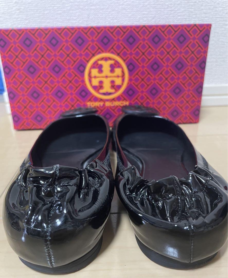 【美品】トリーバーチ　エナメル バレエシューズ
