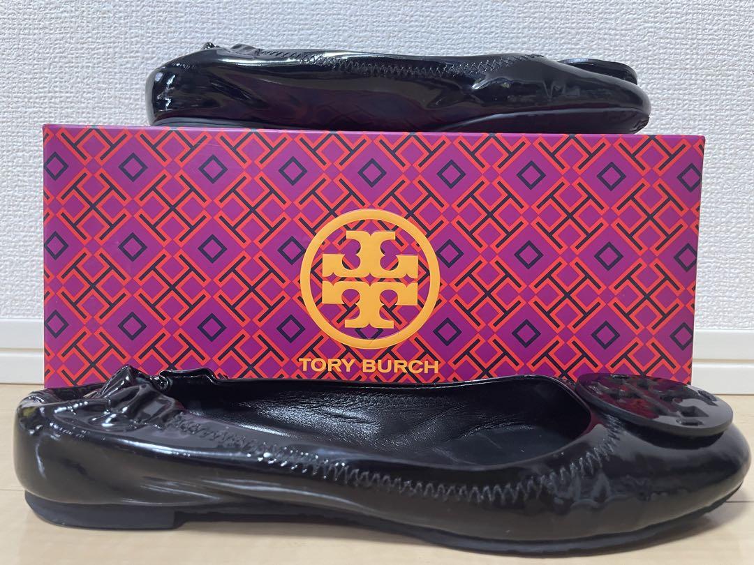 【美品】トリーバーチ　エナメル バレエシューズ
