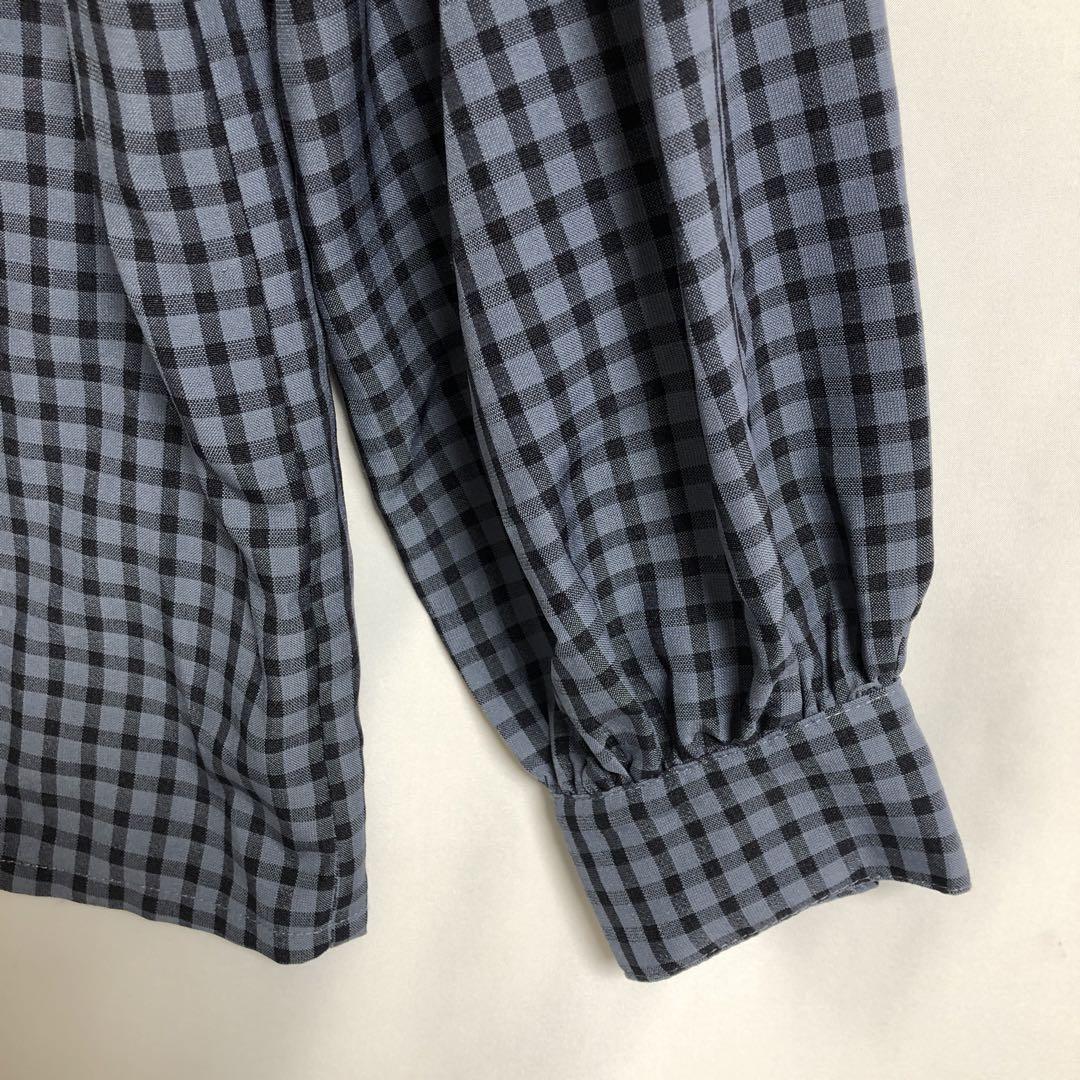 ⭐️美品ミスティック ギンガムチェックフリルシャツカットソー　長袖
