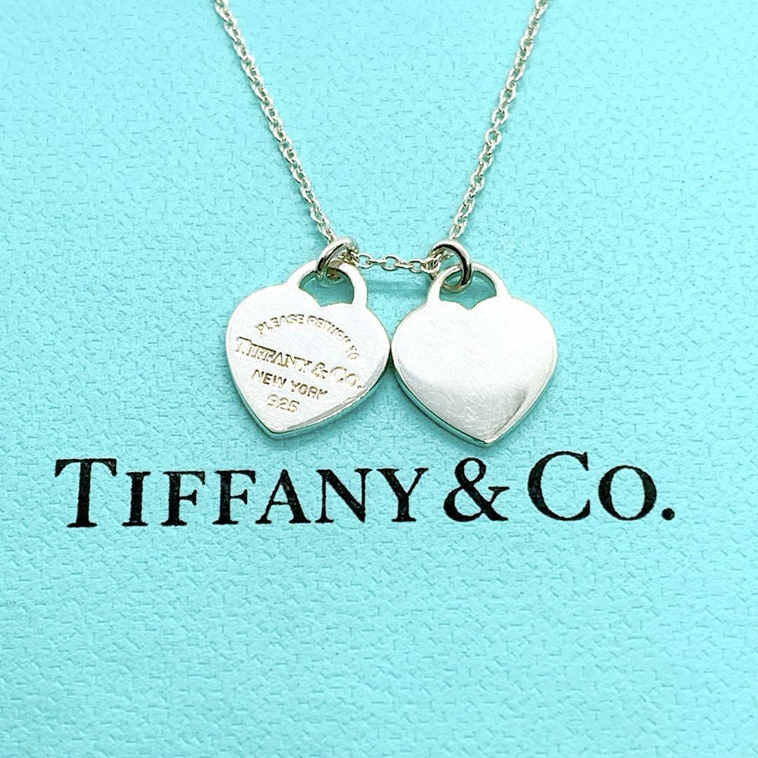 TIFFANY&Co. リターントゥ ミニ ダブル ハート タグ ネックレス