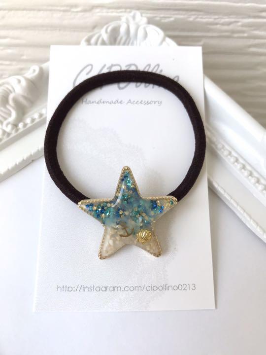 メルカリ ハンドメイド 人魚姫の髪飾り 星と海のレジンヘアゴム 0 中古や未使用のフリマ メルカリ ハンドメイド 人魚姫の髪飾り 星と海のレジンヘアゴム 0 中古や未使用のフリマ