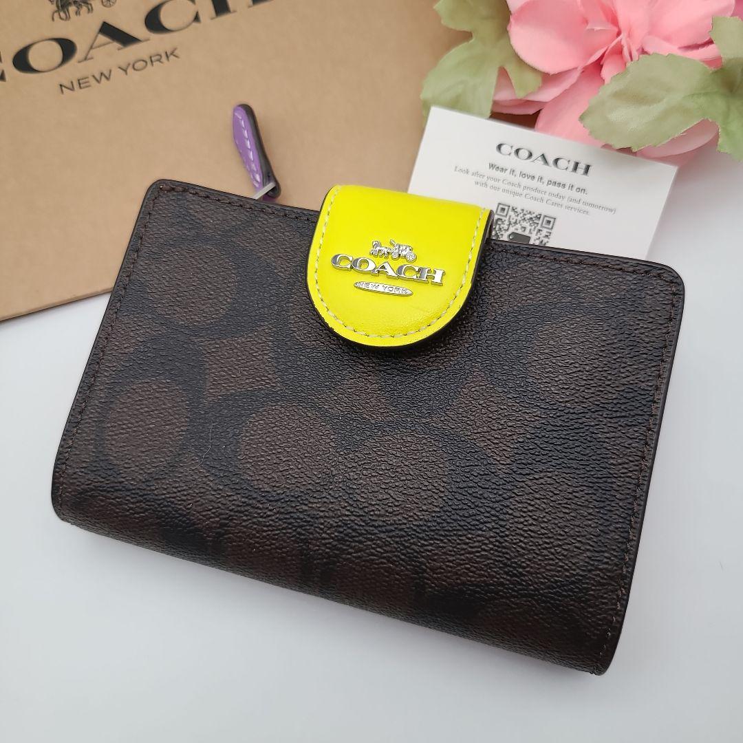 新商品　COACH　コーチ　折り財布　正規品