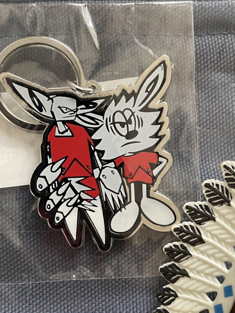小物 Verdy x FUTURA Keychain White Red