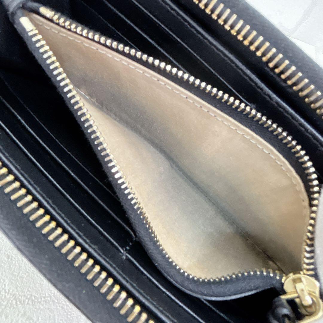 美品✨Chloe クロエ アルファベットチャーム ラウンドジップ 長財布 レザー