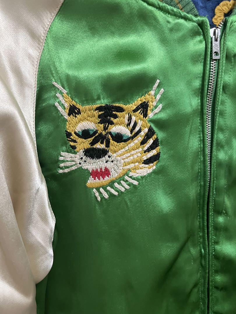 AVIREX ベトナム 虎 龍 和柄 刺繍 リバーシブル スカジャン M