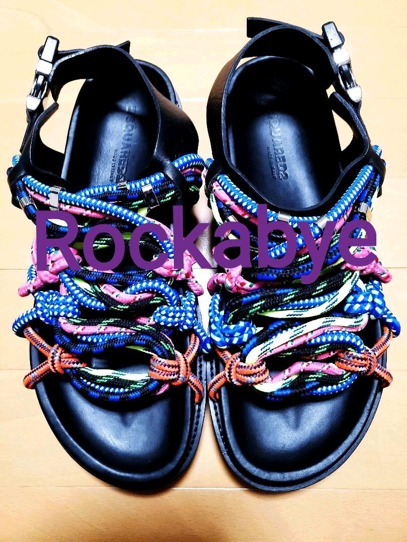 高額名作DSQUARED2ディースクエアードマルチカラーアキラサンダル国内正規