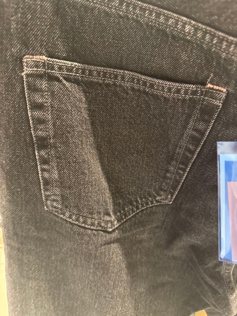 アクネステュディオズ　ブラックデニム　ストレート　vintage black