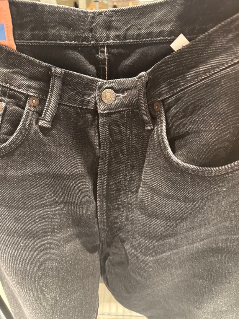 アクネステュディオズ　ブラックデニム　ストレート　vintage black