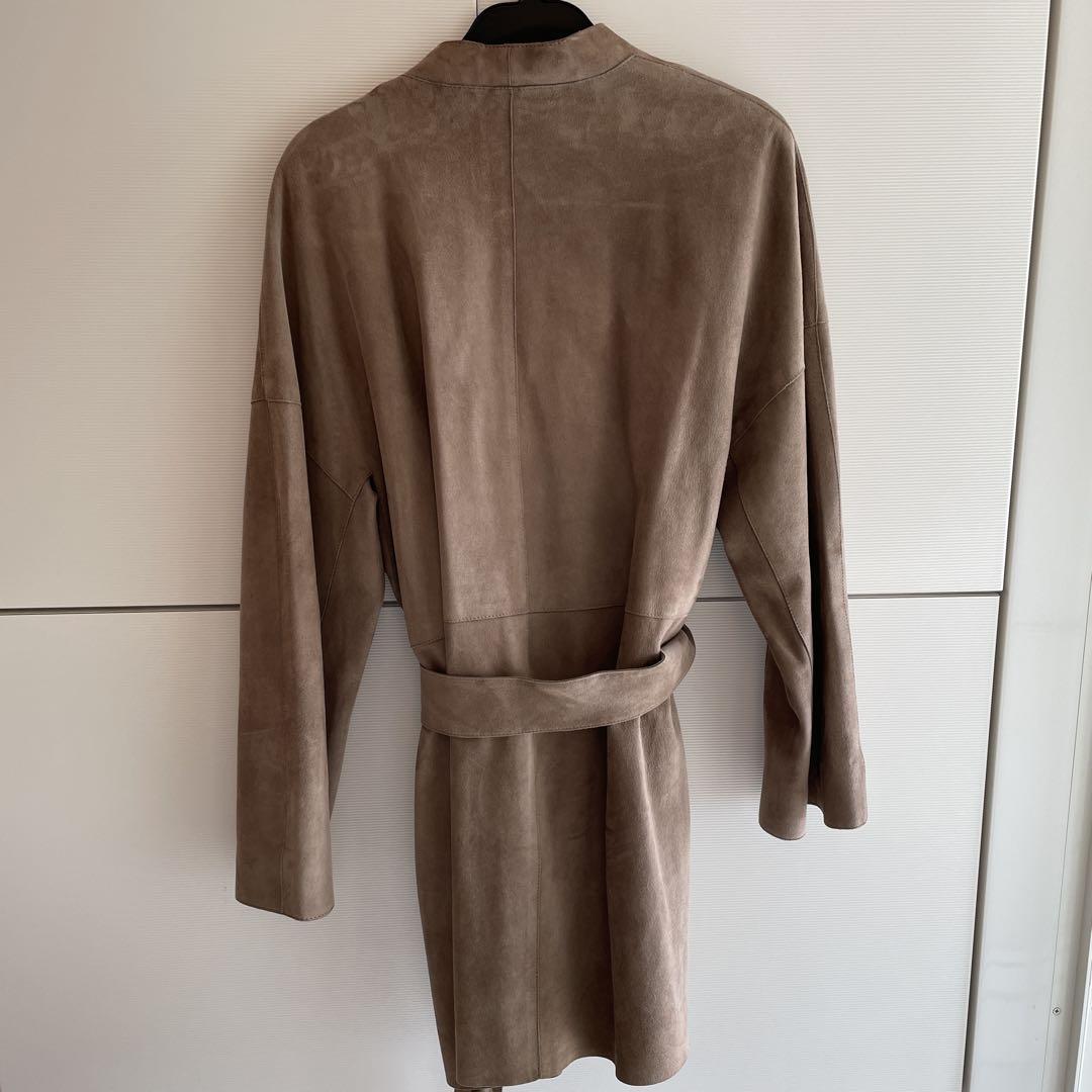 【感謝価格】 WEEKEND MaxMara 羊革 ロングコート ベージュ ジャケット・アウター