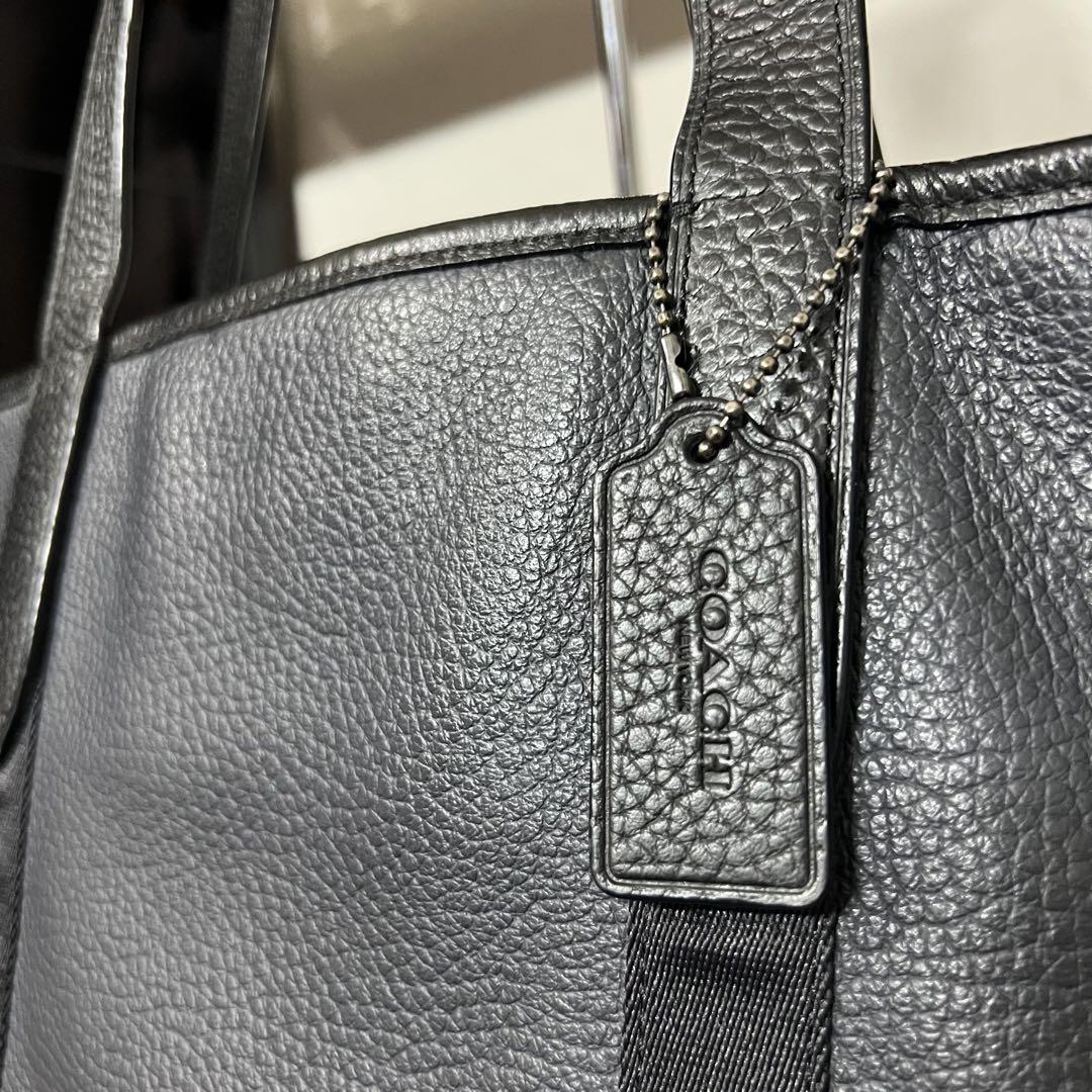 齊*藤様 美品❗️COACH 黒 レザー トートバッグ