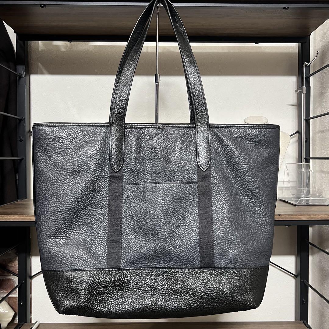 齊*藤様 美品❗️COACH 黒 レザー トートバッグ