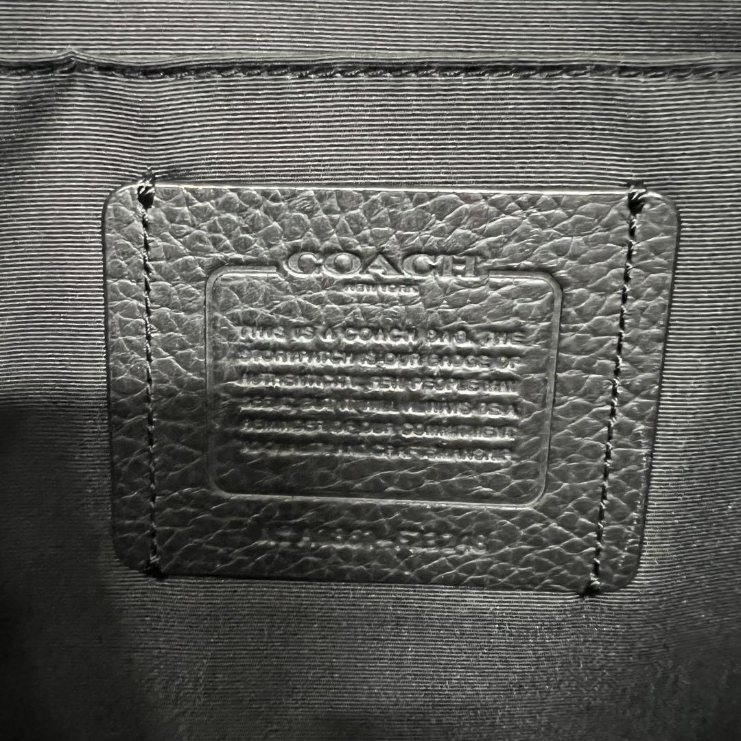 齊*藤様 美品❗️COACH 黒 レザー トートバッグ