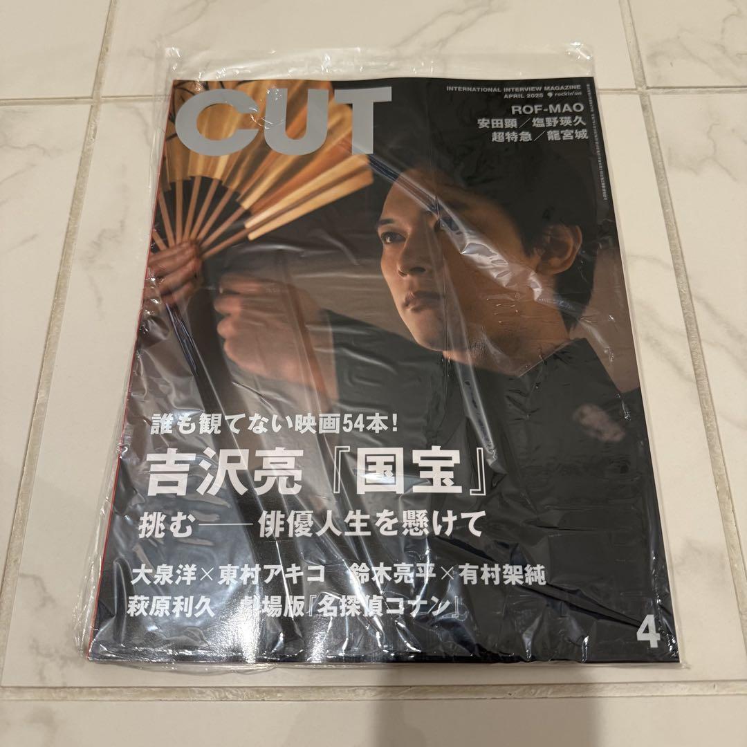 CUT 2025年4月号　映画　国宝　吉沢亮　雑誌　ロッキングオン