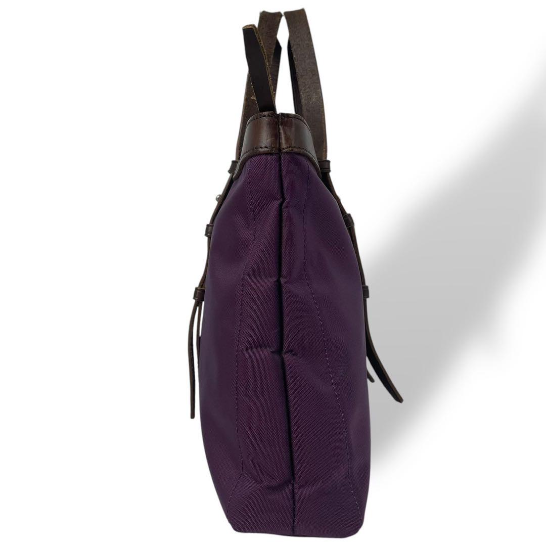美品 4728 FIVE WOODS ファイブウッズ トートバッグ パープル