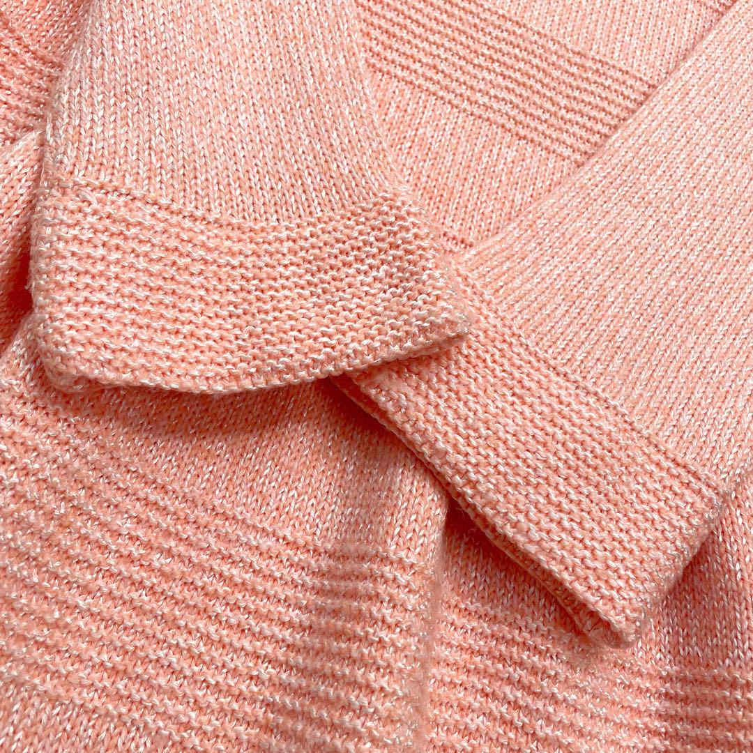 クレージュ Courreges ニットワンピース 刺繍ロゴ ミックス