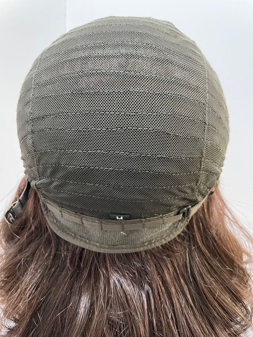 人毛ウィッグフルウィッグ医療ウィッグ人毛100%ゆるふわボブ　カール