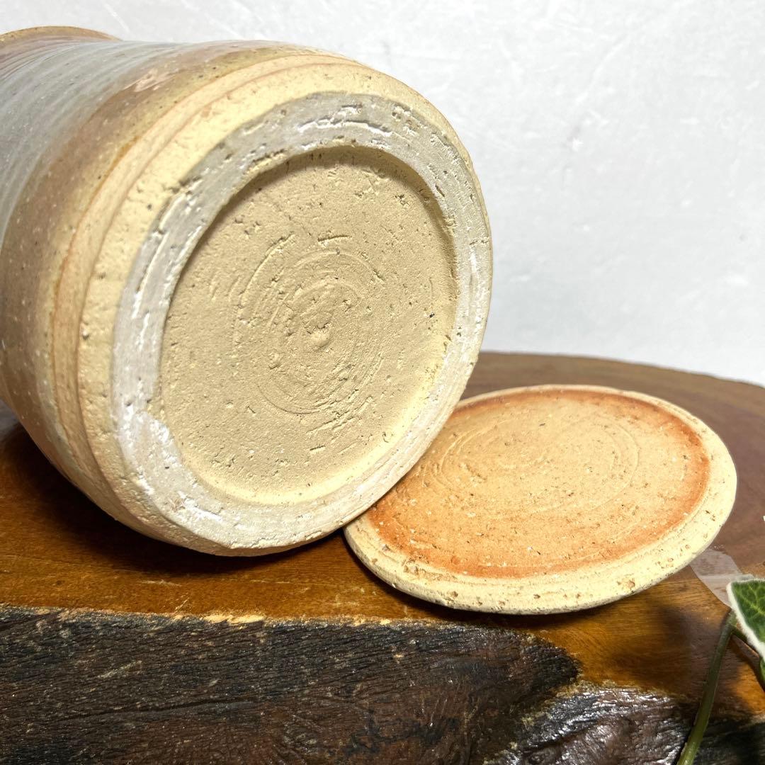 骨董品　萩焼　萩焼松緑本窯元　大和吉孝　水指　茶道　茶道具　レトロ　アンティーク 骨董品 萩焼 萩焼松緑本窯元 大和吉孝 水指 茶道 茶道具 レトロ