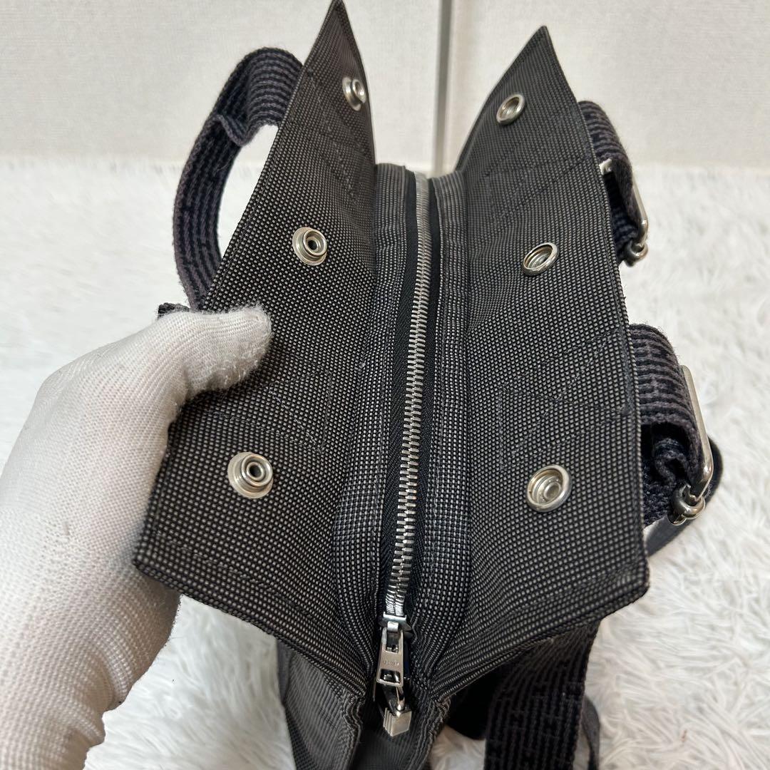 【極美品✨アドPM/カデナ付き】エルメス　リュック　エールライン　グレー　人気