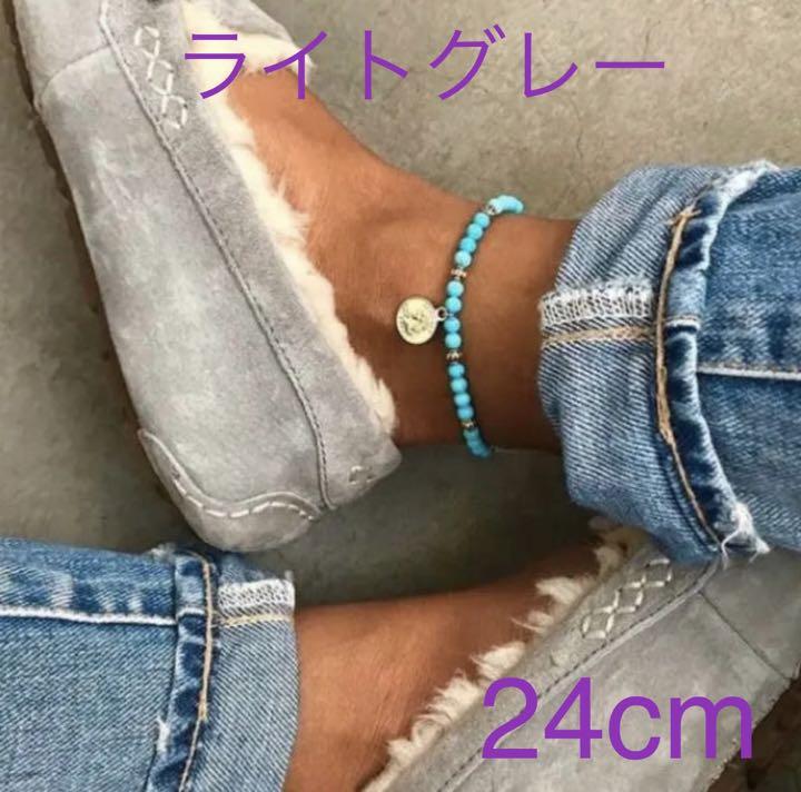 新作 ウォータープルーフ UGG アンスレー モカシン グレー US7 - メルカリ