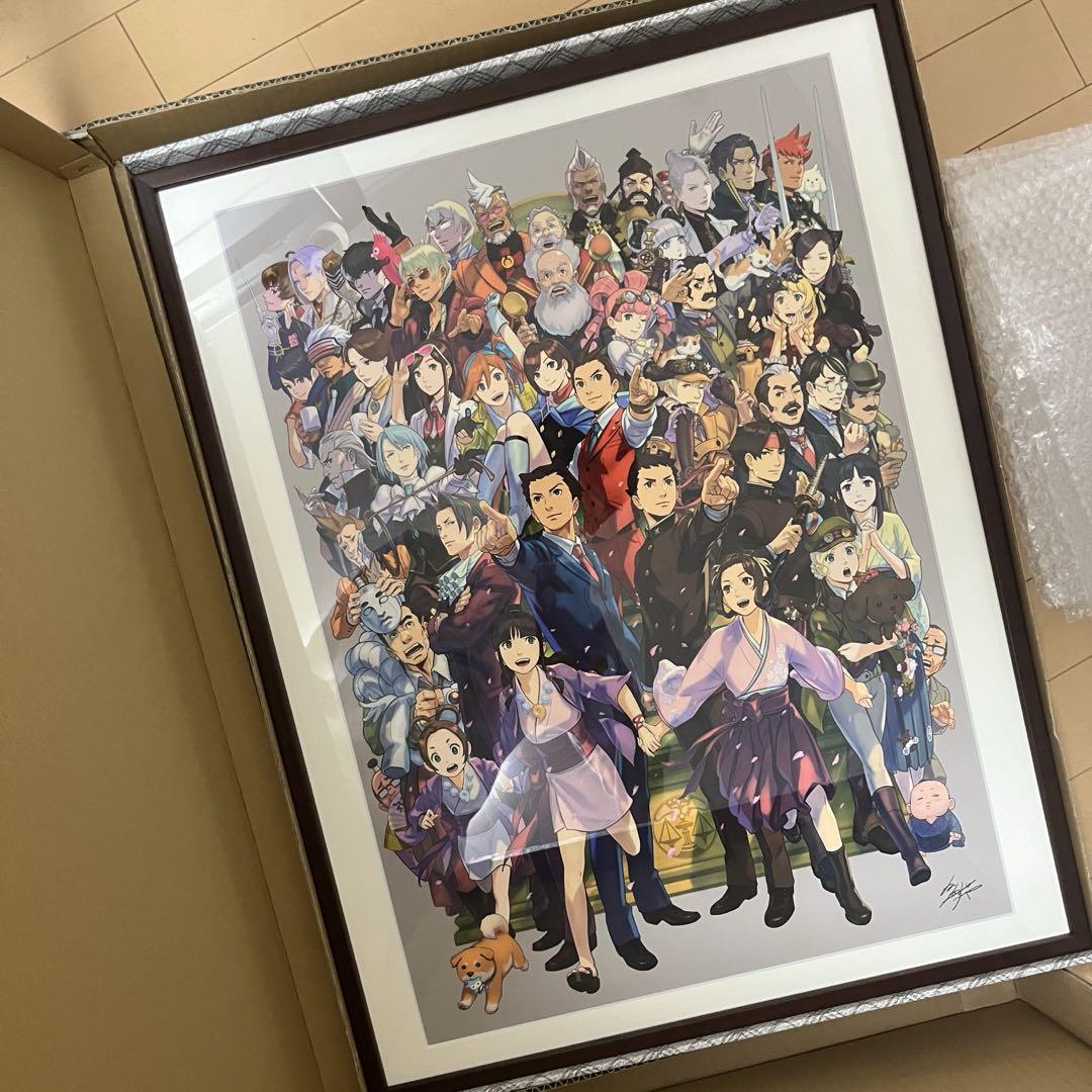 逆転裁判　20周年記念　額装グラフィックアート