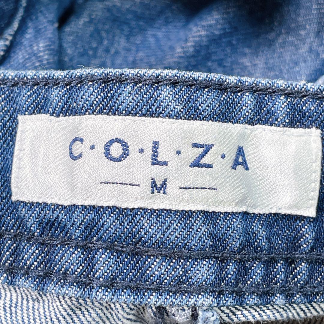 COLZA【M】オーバーオール　サロペット　ブルー　綿100％ レディース