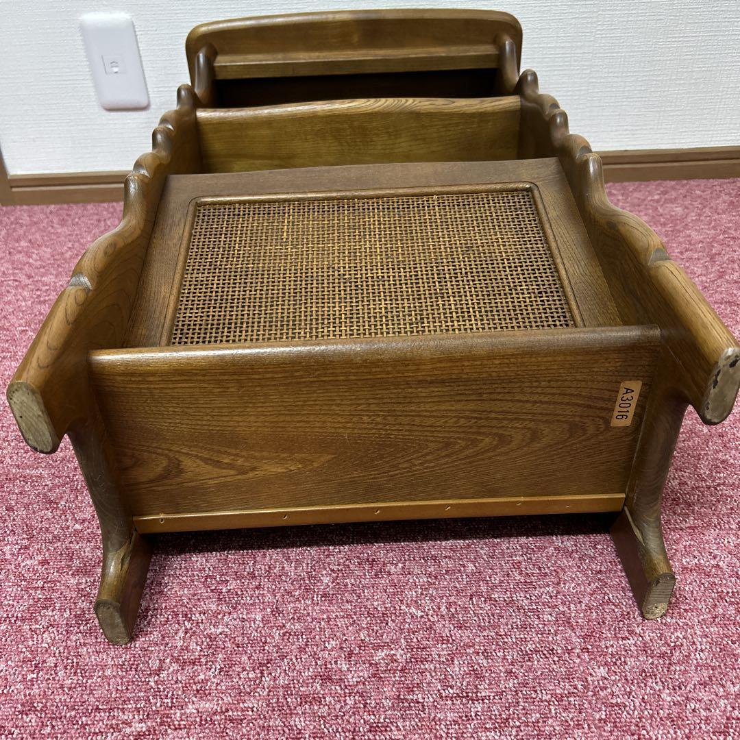 カリモク　電話台　花台　収納棚￼