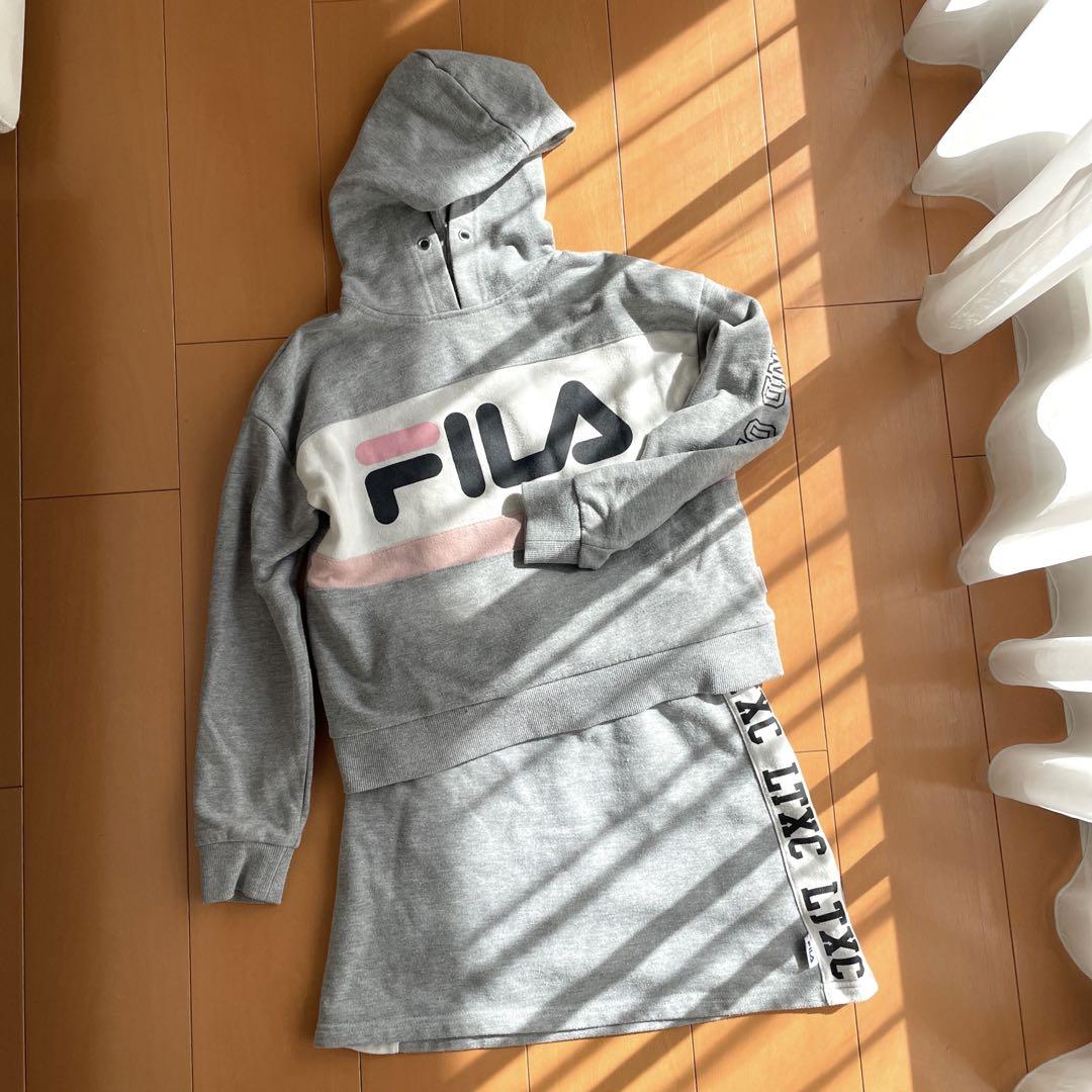 Lovetoxic FILA 可愛いスウェットパーカーとスカートセット - メルカリ Lovetoxic FILA 可愛いスウェットパーカーとスカートセット - メルカリ