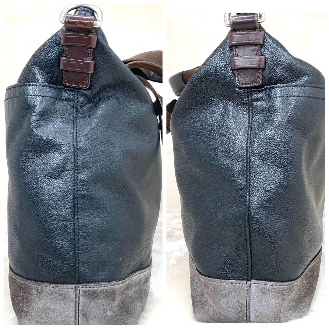 【値下げ】コーチ ビジネスバッグ　２WAY ブラック レザー ショルダーバッグ