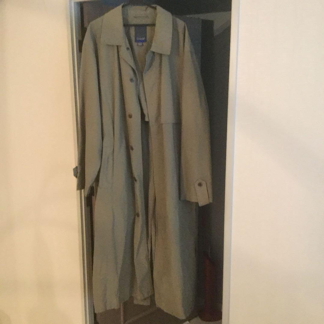 カーキ色、サイズ42long、丈138cm、Drizzle製