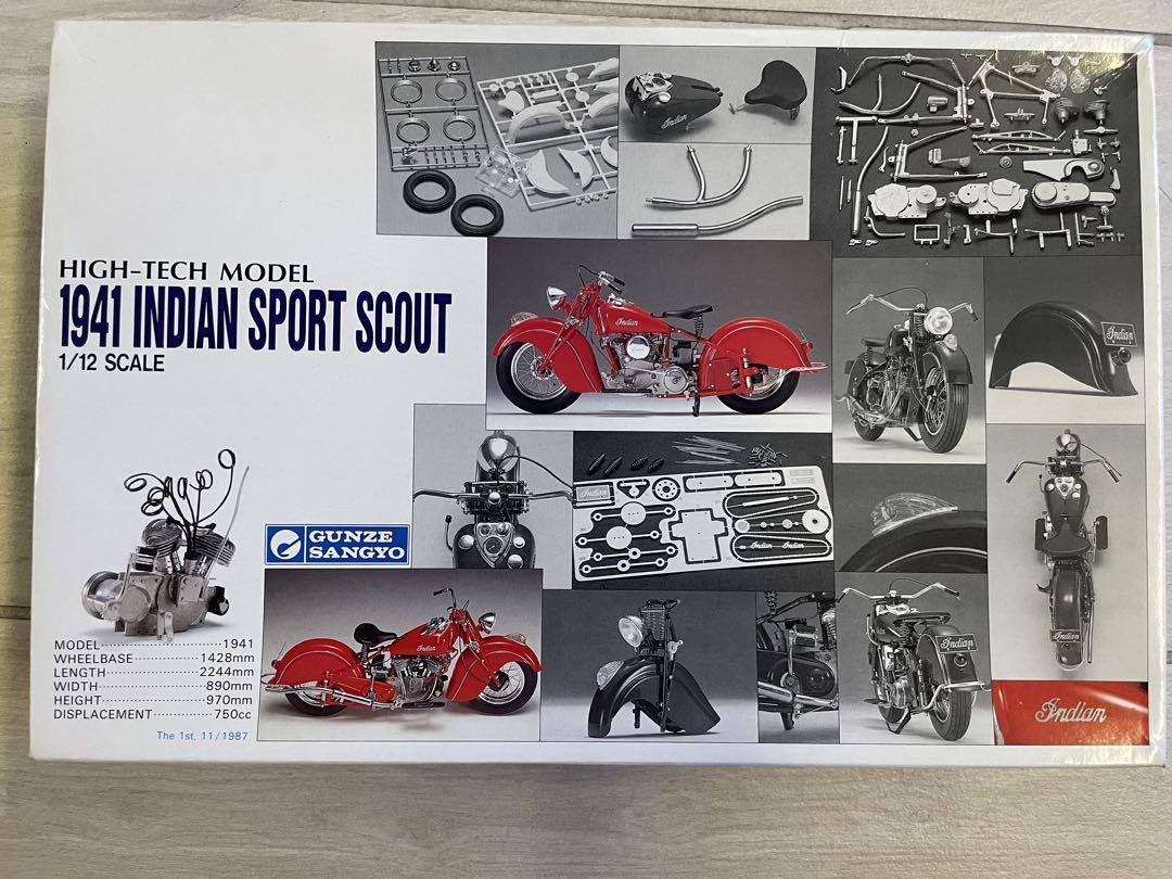 グンゼ産業1941 INDIAN SPORT SCOUT 1/12 スケール グンゼ産業1941 INDIAN SPORT SCOUT 1/12スケール - メルカリ