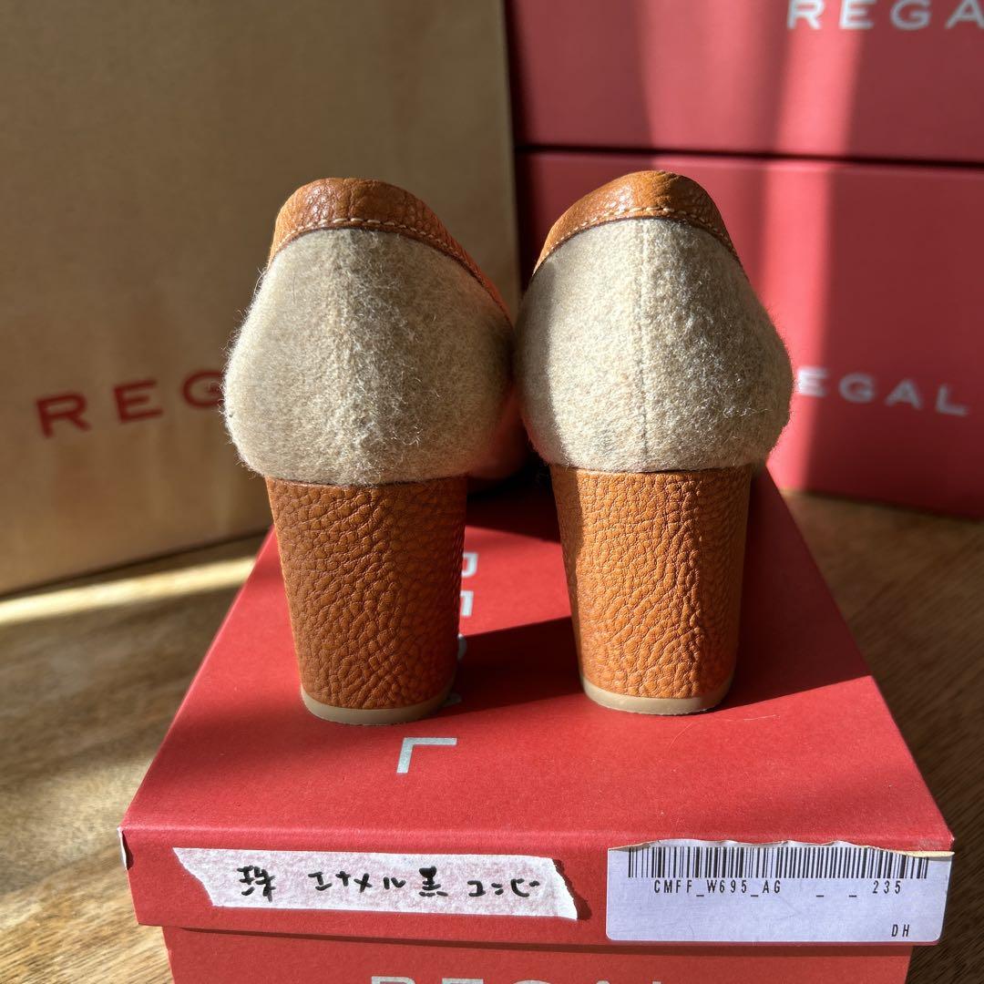 REGAL リーガル キルトヒールパンプス 23.5cm
