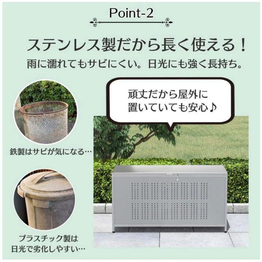ゴミ箱 屋外 大きい カラス除け ゴミ荒らし防止ごみふた付き350L