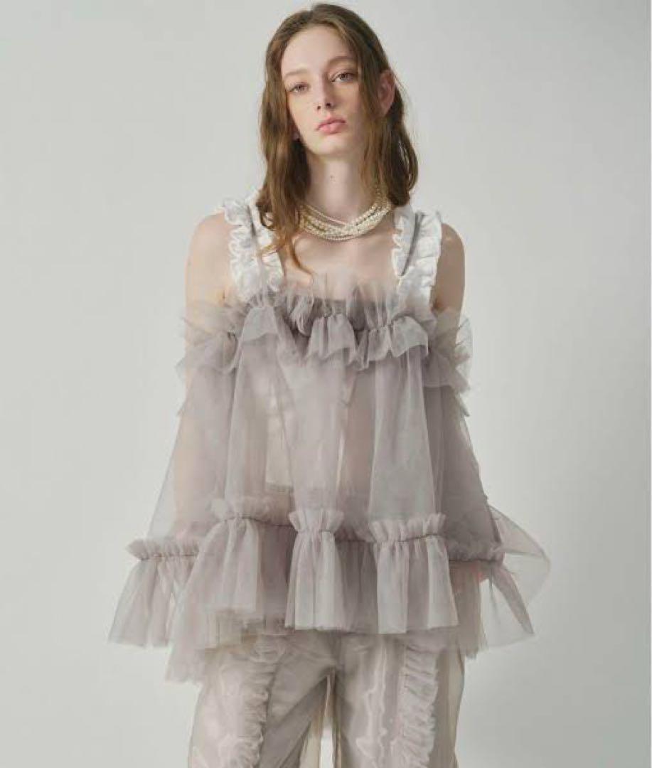 美品☆チュールキャミチュニック☆J1U by LA BELLE ETUDE 美品☆チュールキャミチュニック☆J1U by LA BELLE ETUDE J1U by