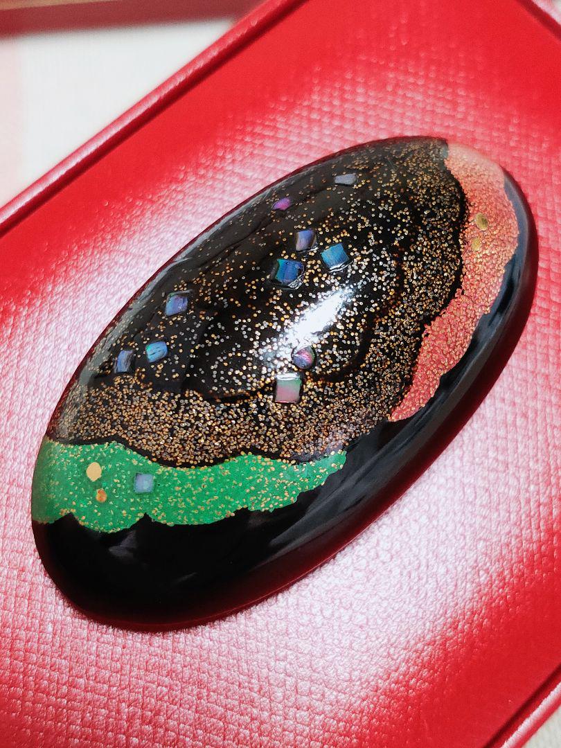 3点同梱 未使用品 螺鈿 漆 ブローチ