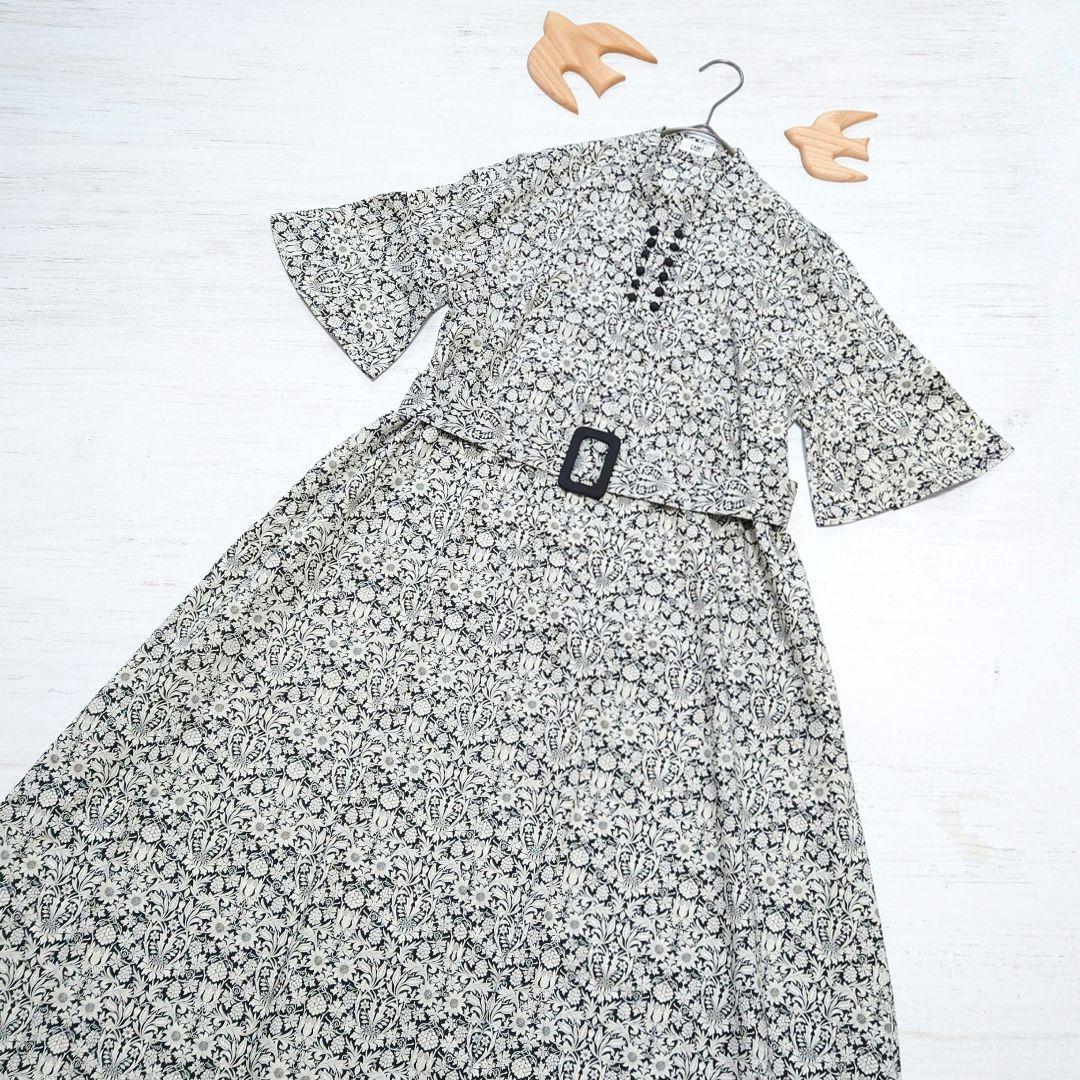 【美品】I am I in fact... リバティ スタンドカラー ワンピース