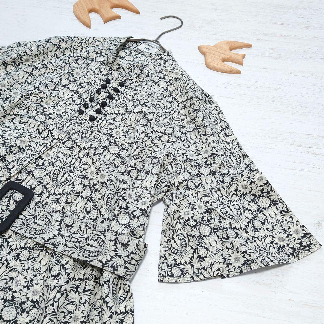 【美品】I am I in fact... リバティ スタンドカラー ワンピース