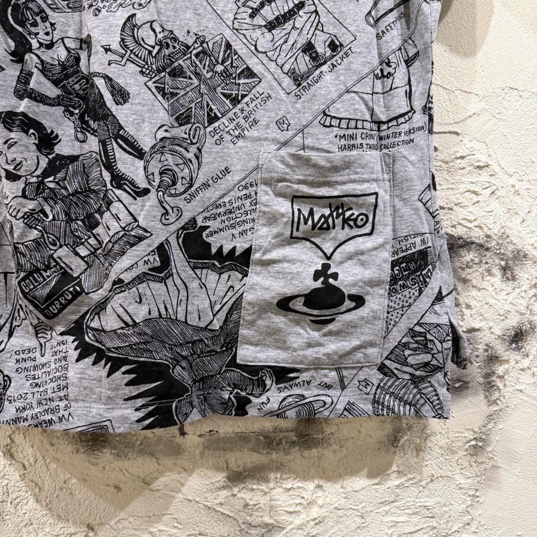 レア中古美品☆ヴィヴィアンウエストウッド‪×MATTEOコラボ イラストTシャツ