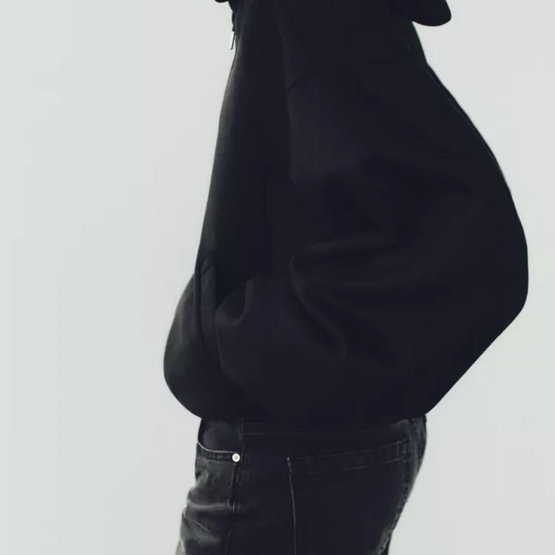 【新品】ZARA フェイクスエード ジャケット S ブラック ZARA ZARA(ザラ) フェイクスエード ジップアップジャケット MA-1